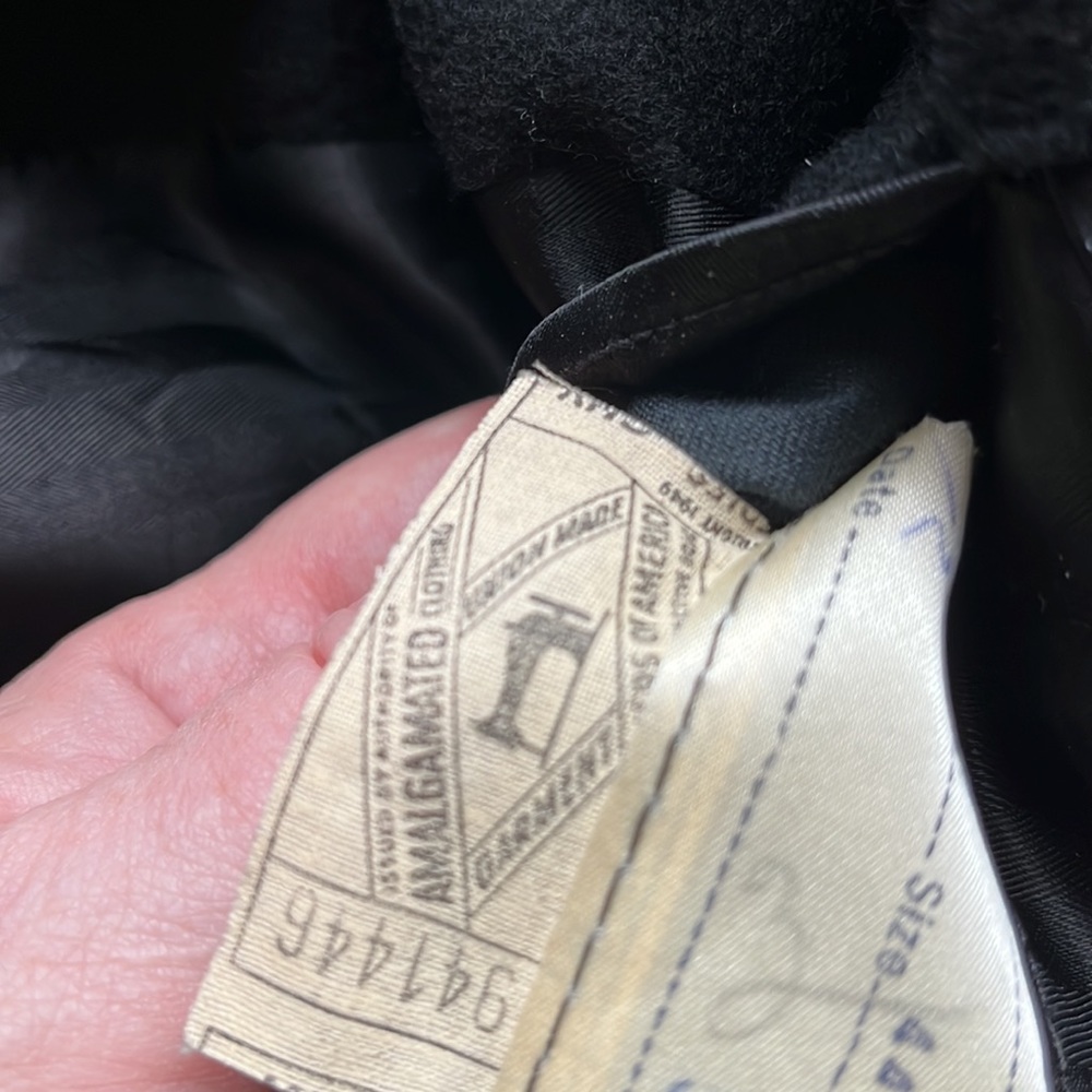 Sold sold Vintage cashmere Banks Philadelphia Botany 500 tailored by Daroff 44 - Picture 11 of 13